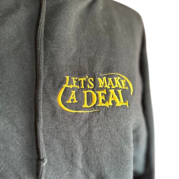 “Let’s Make A Deal" Embroidered Hoodie Size Medium - Picture 7 of 8
